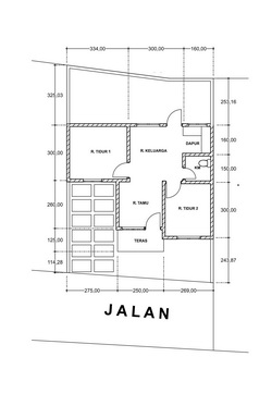Denah Rumah cluster krapyak indah